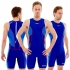 Zone3 aquaflo tri suit blauw backzip heren   Z14117